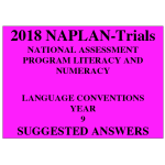 2018 Kilbaha NAPLAN Trial Test Year 9 - Language - Hard Copy